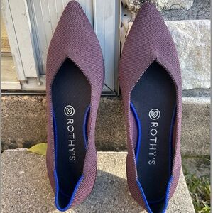Rothy's The Point Ballet Flat - RETIRED Port Wine Purple - Size 8.5